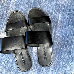 Like New Black Leather Madewell Sandals